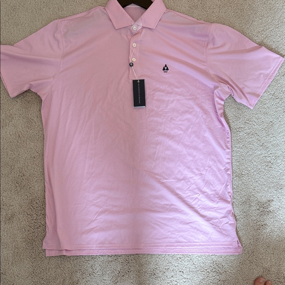 Classic Light Pink Polo Golf Shirt